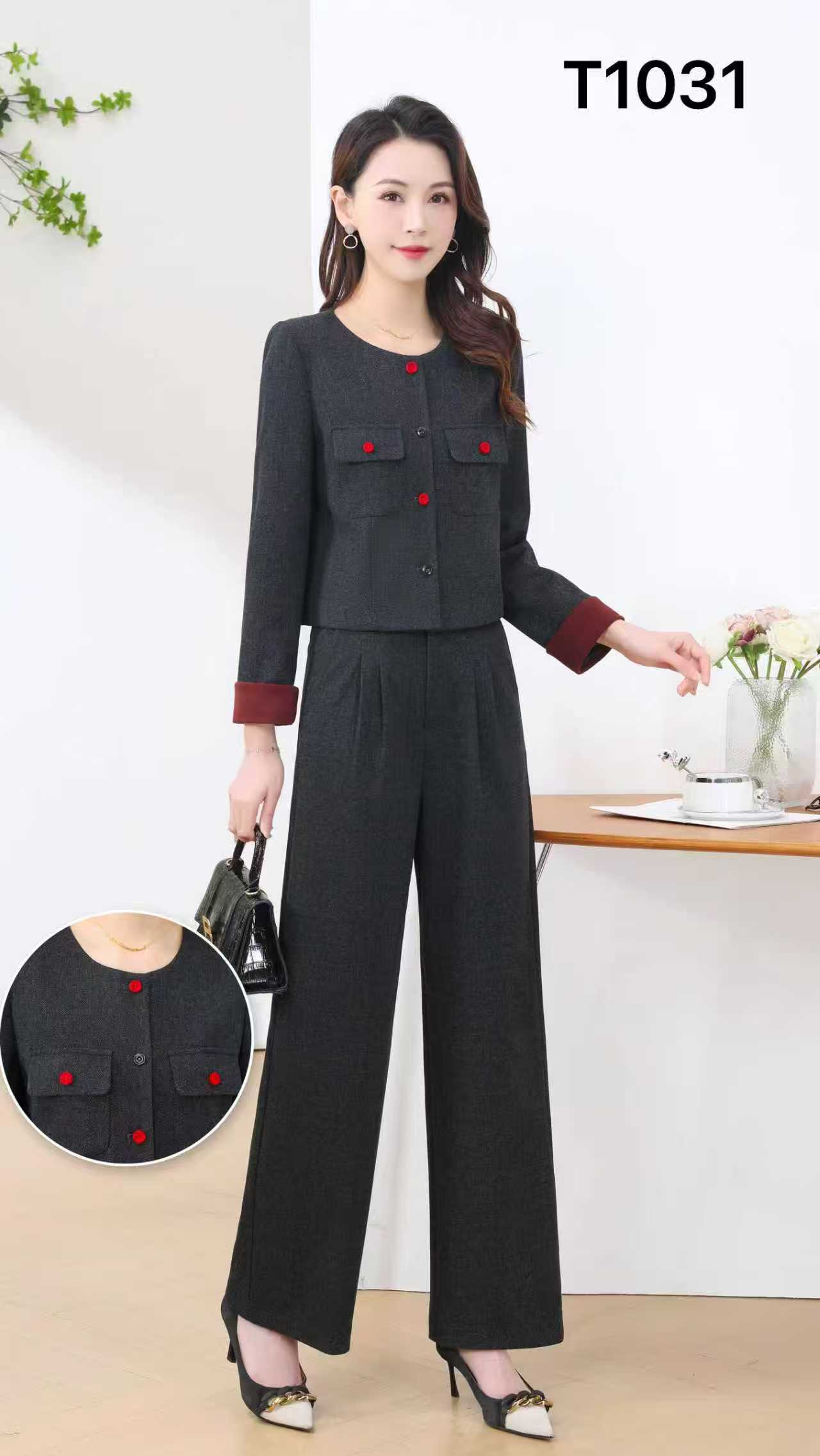 【YY769】轻职风休闲套装时尚韩系两件套