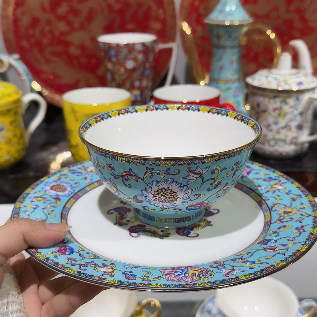 花***儿骨瓷珐琅彩工艺制作