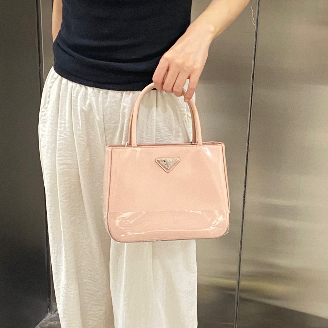 95新 Prada/普拉达 prada樱花粉新款三合一斜挎包