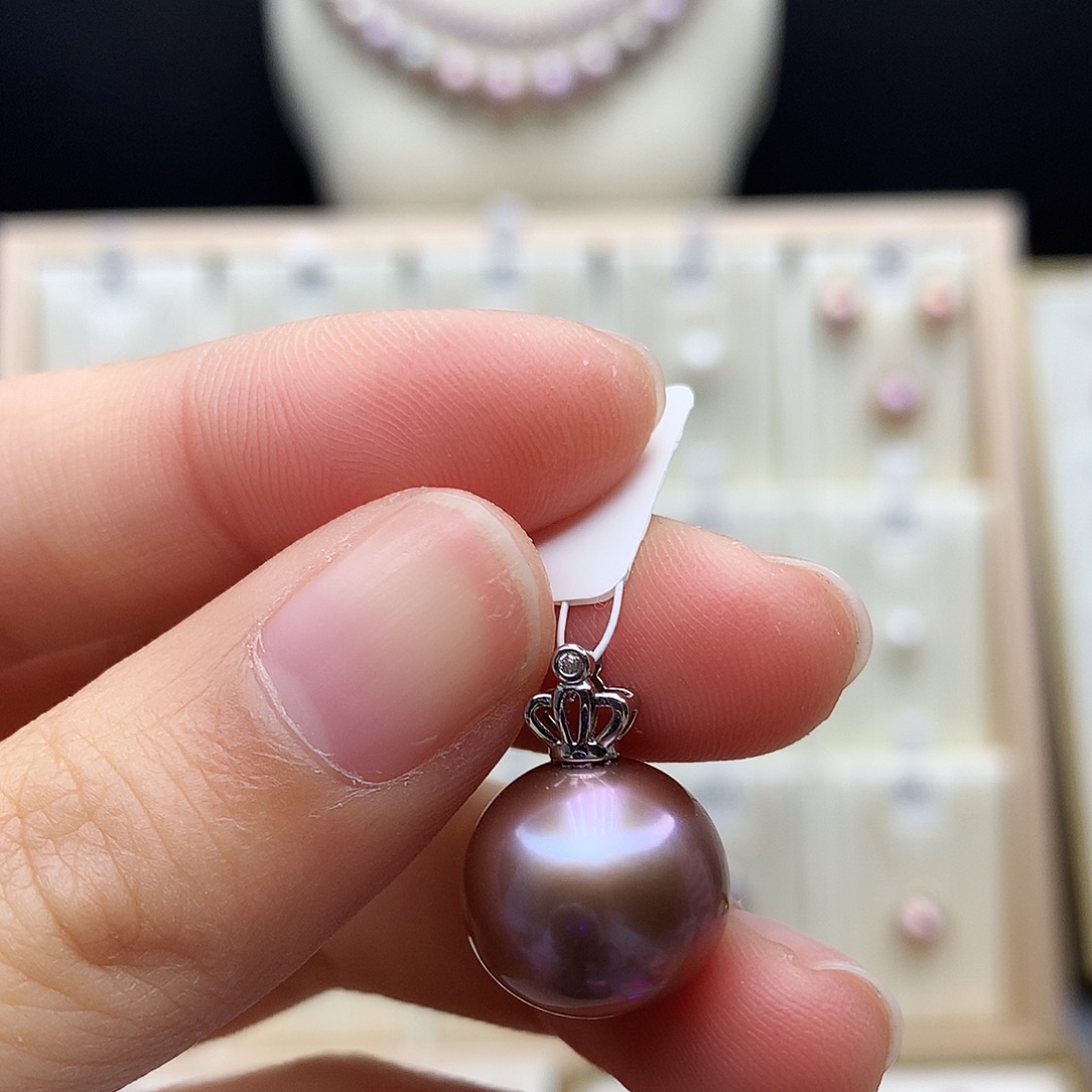 颈饰合金淡水珍珠