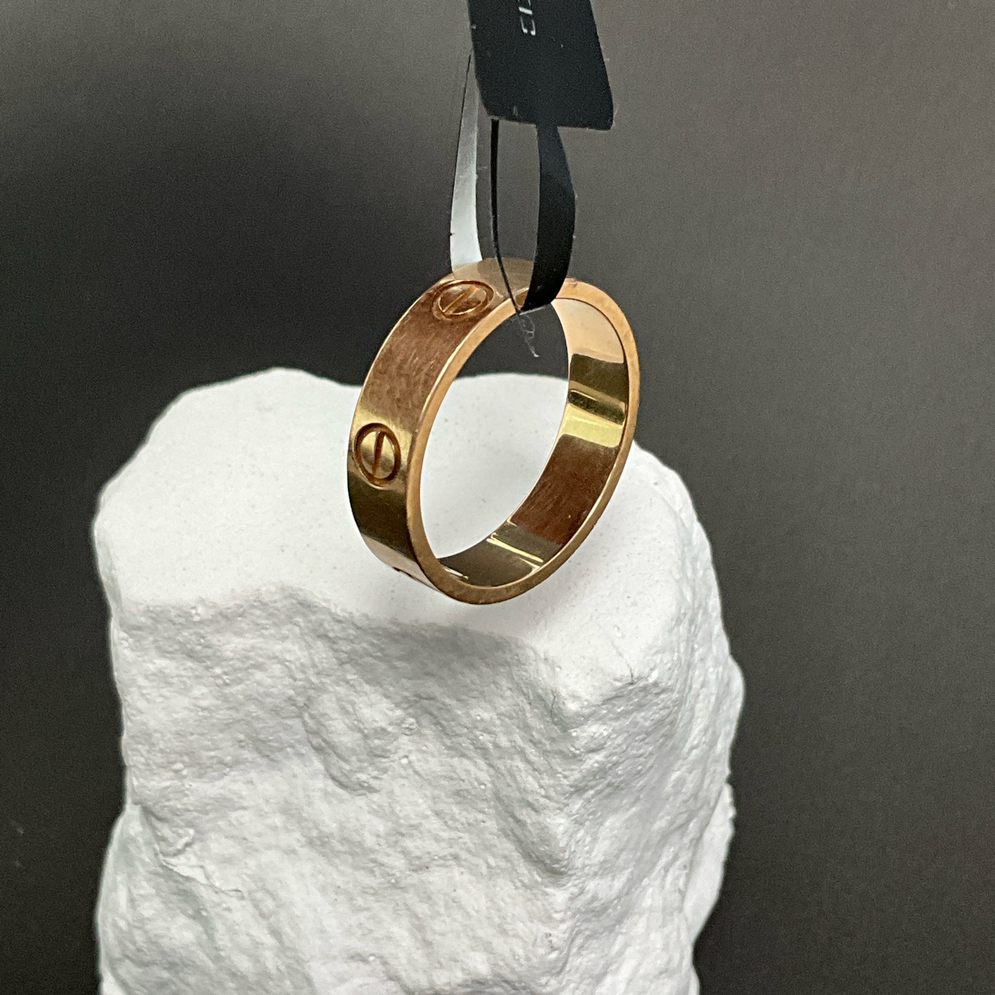 99新 Cartier/卡地亚 18k玫瑰金戒指 61号16686296
