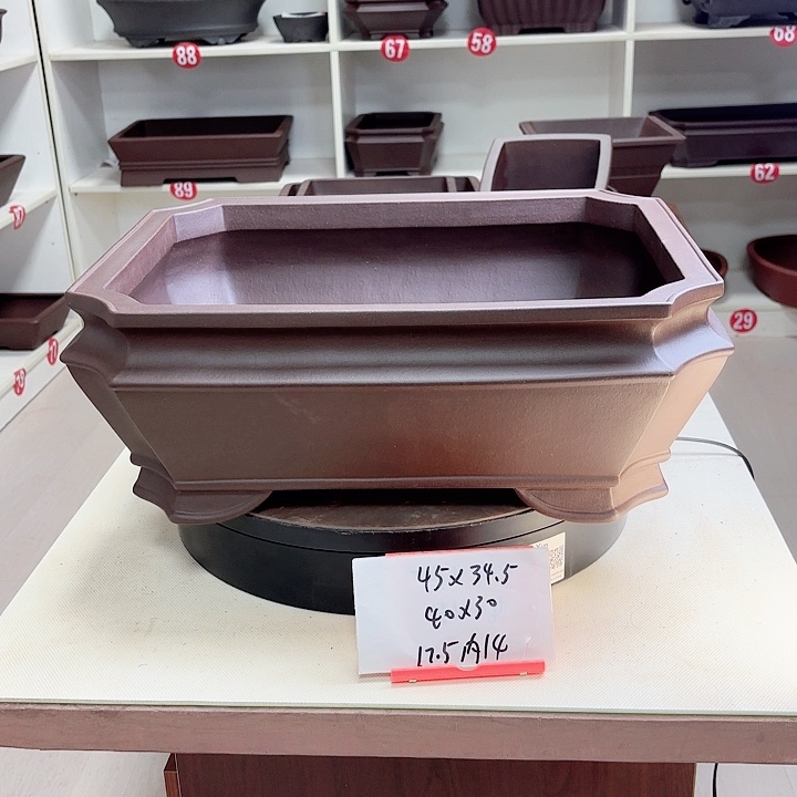 紫砂花盆大切角大