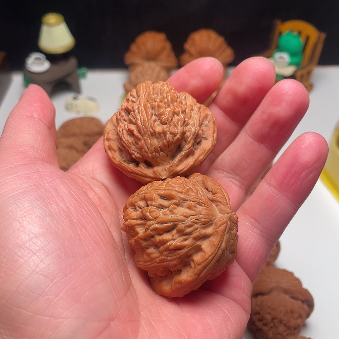 老***菜吊坠文玩核桃角白