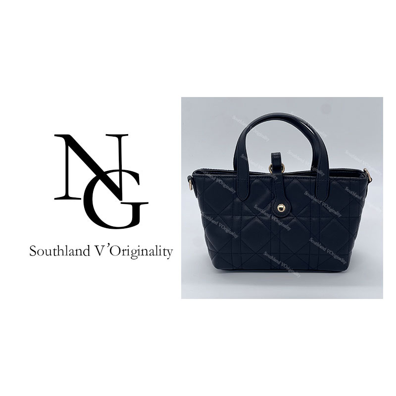 NG/22CM原创私定真皮包1031-横五小土蒂-黑色