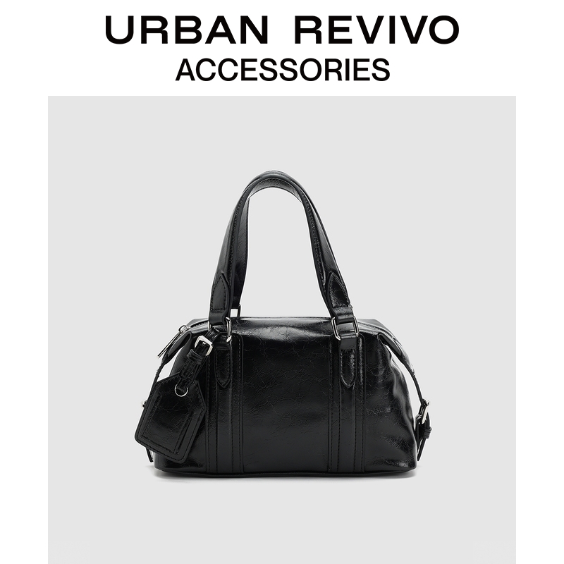 URBAN REVIVO2026春季新女士PU扣带挂件单肩斜挎包ODM2512150019