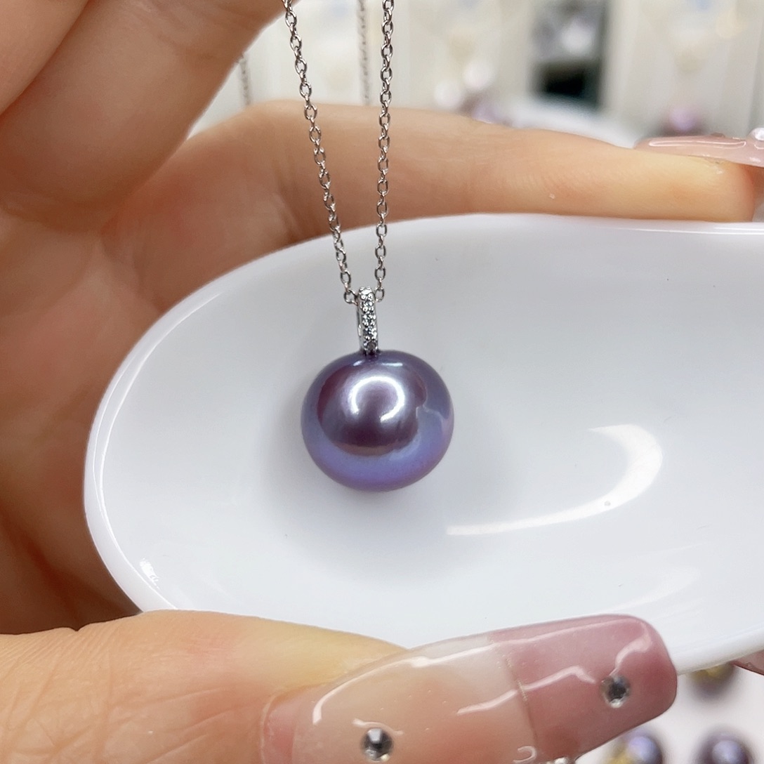 淡水珍珠未镶嵌吊坠(赠链)