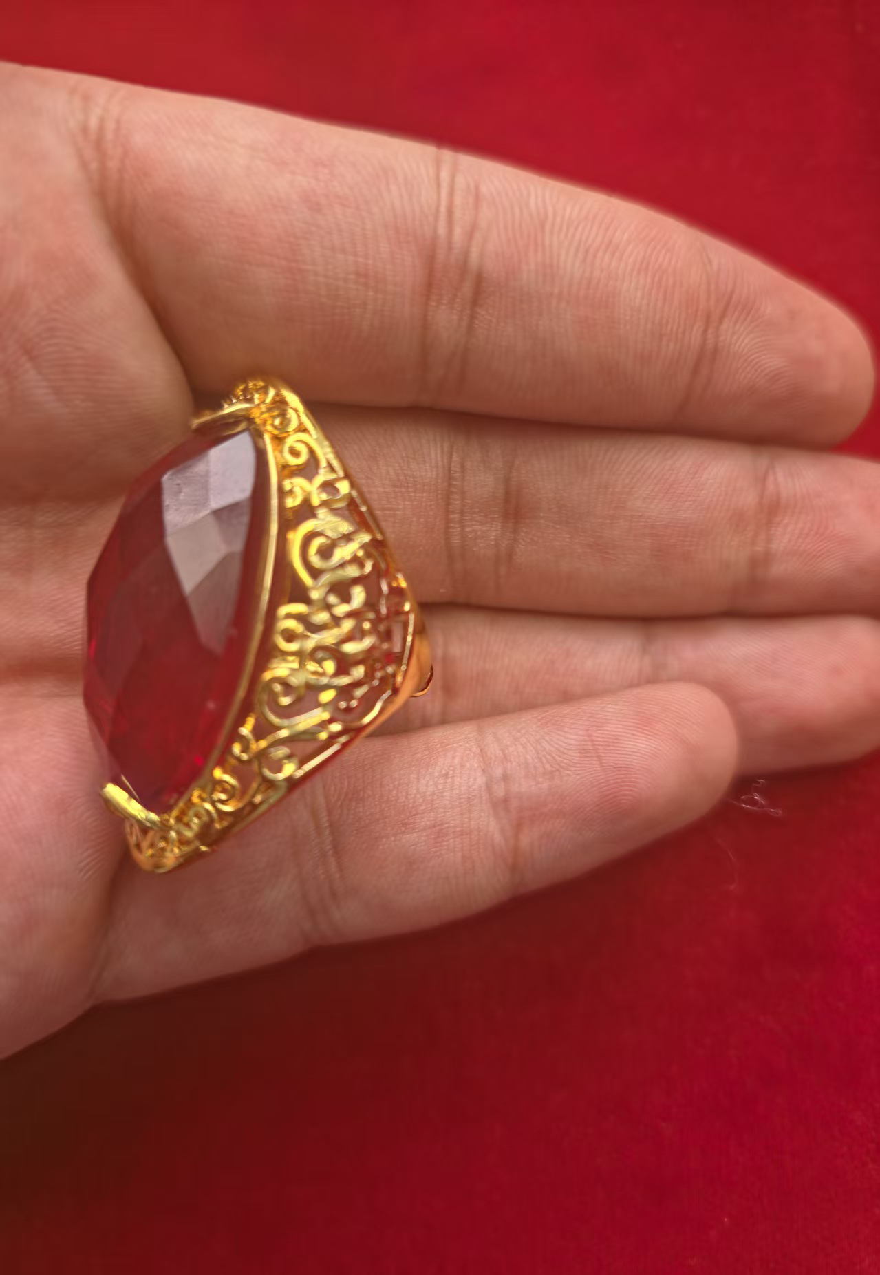 合金戒指 MG 时尚冰红戒指0.1g