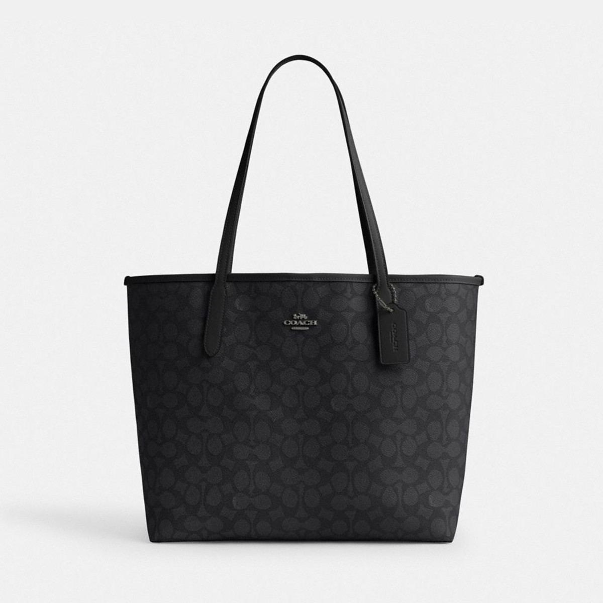 COACH｜【全国联保】蔻驰City 33老花单肩手提托特包CV976