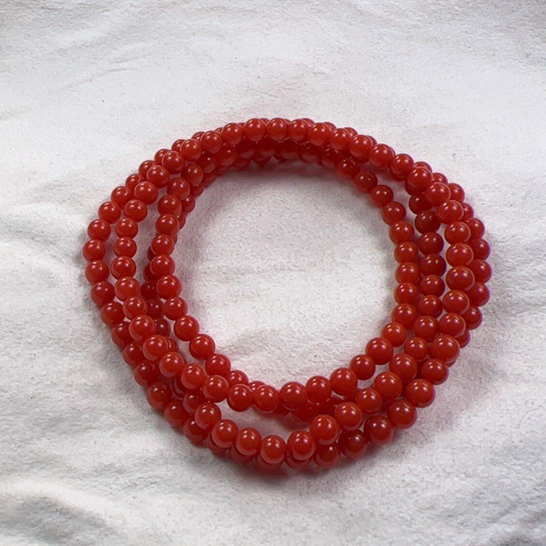 南红玛瑙手串未镶嵌