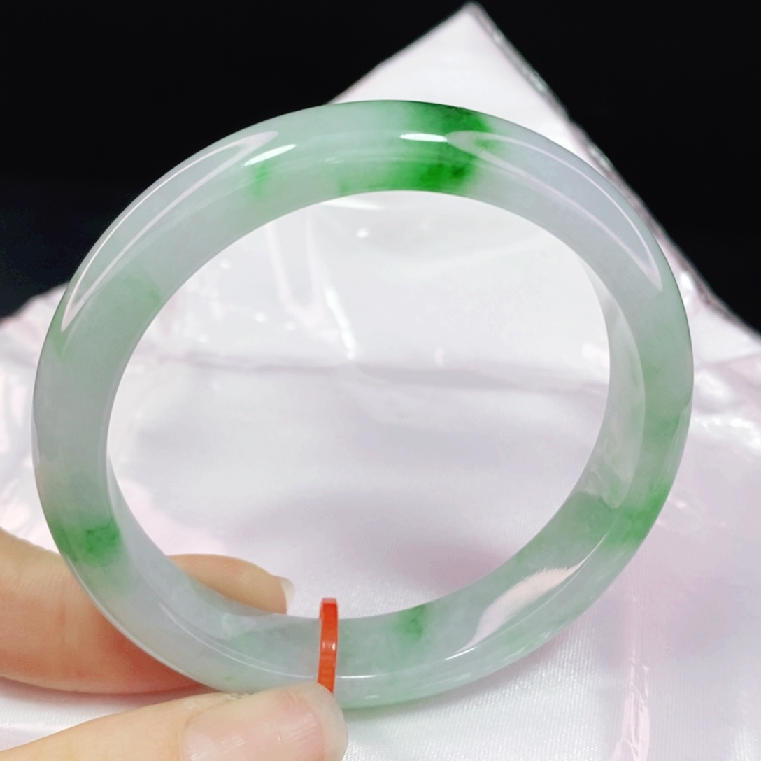 未镶嵌手镯翡翠55.3正圈