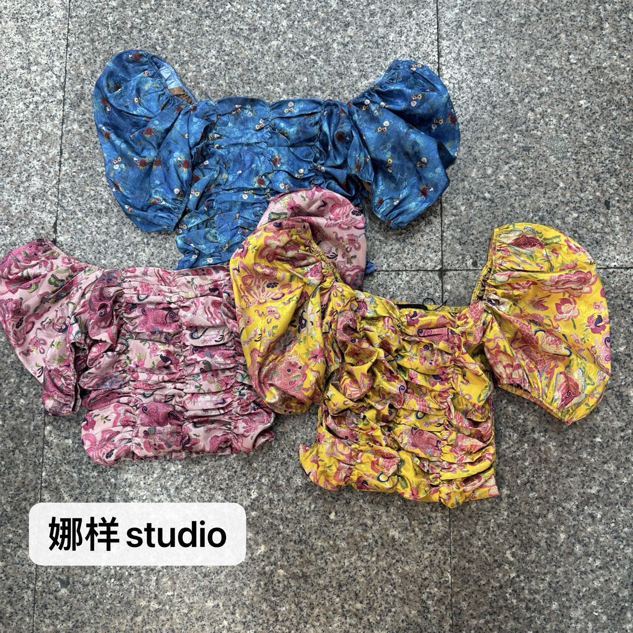 9103#新品定制国风系列方领修身上衣