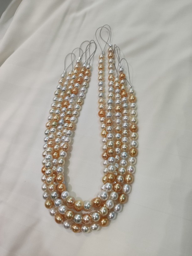  白蝶混彩项链，用浅金色作为间隔白金配比超级协调！（多样发其一）