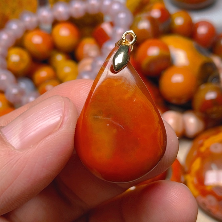 玛瑙/玉髓未镶嵌手把件