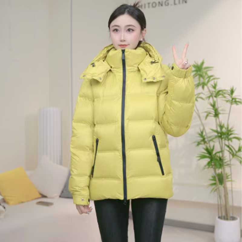 2025年短款连帽羽绒服女冬季新款加厚外套