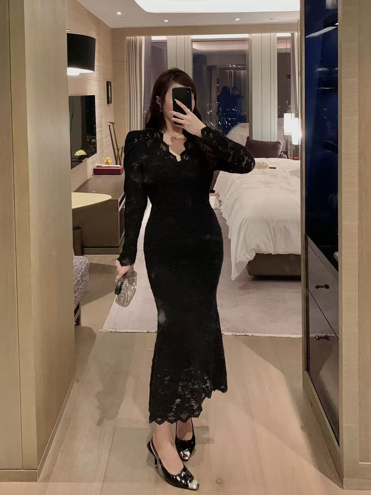 宁宁家网红微胖大码连衣裙