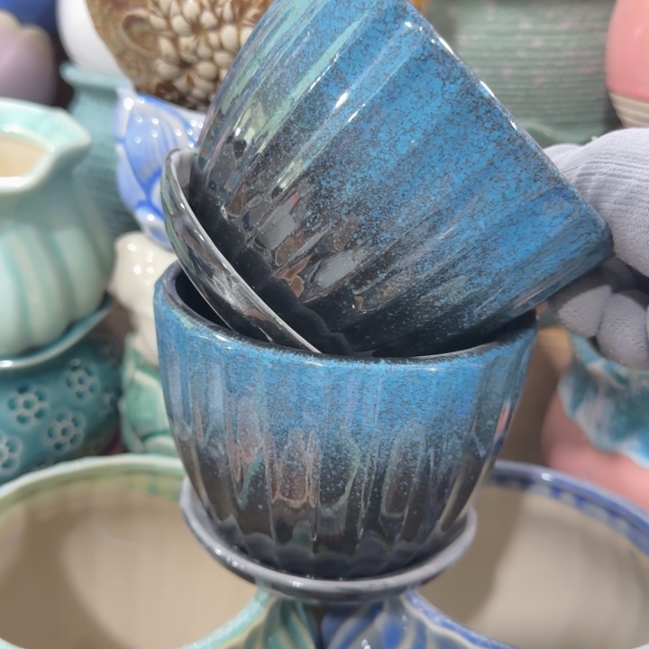 凑9米包邮，有孔，陶瓷花盆