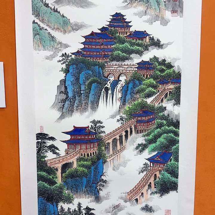 国画黄春香国画作品界画138/68
