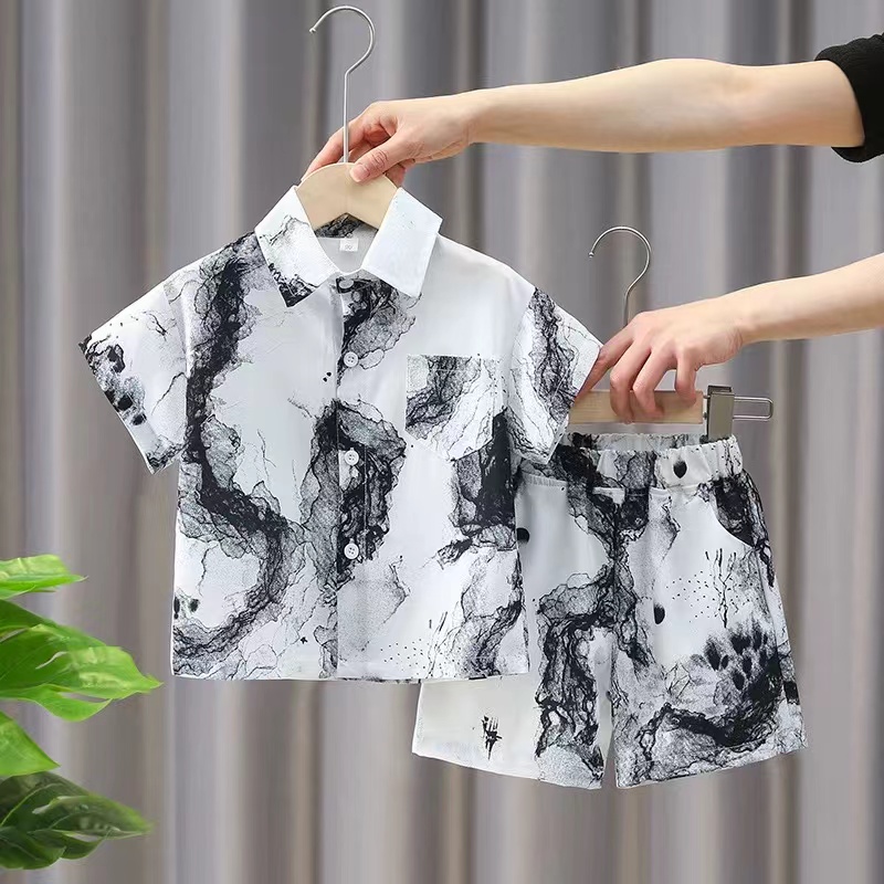 儿童2025夏季新款时尚百搭两件套B2507