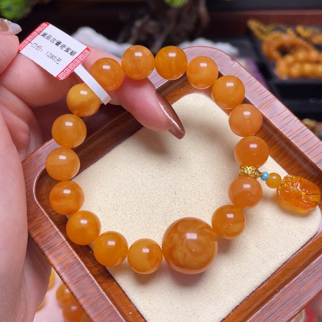 蜜蜡手链未镶嵌手串