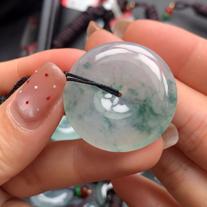 翡翠未镶嵌颈饰橙**c翡翠饰品32.6-5.8