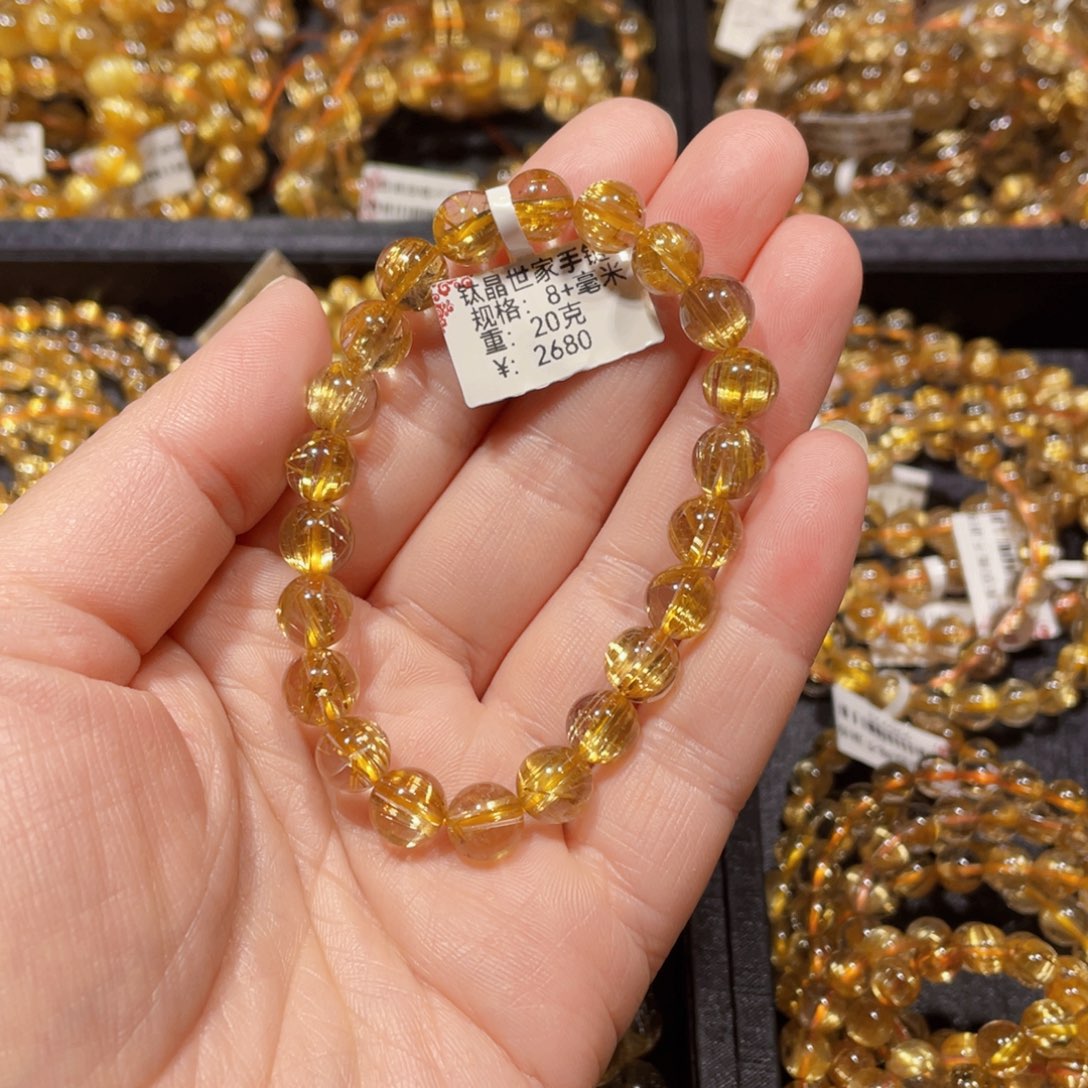 水晶手链未镶嵌落*天然水晶手链