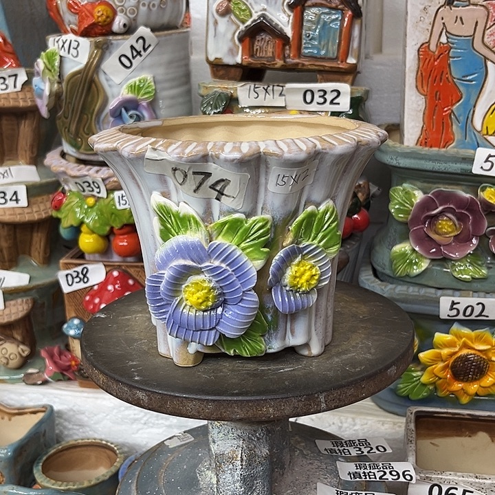 粗陶材质多肉花盆