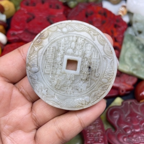 蛇纹石玉颈饰未镶嵌114