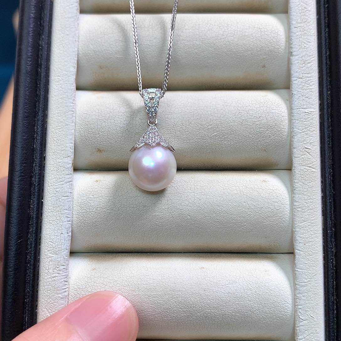 淡水珍珠颈饰银S925镶嵌