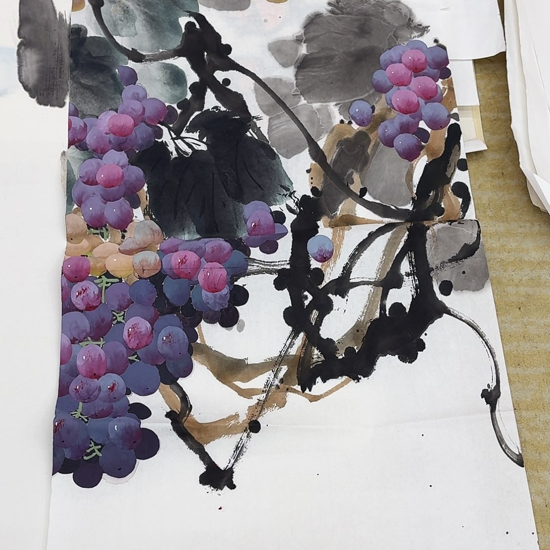国画四尺四开手绘作品