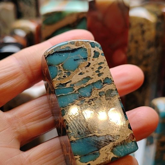 S***哥云南石印石云南孔雀蓝印章2.5+5.4