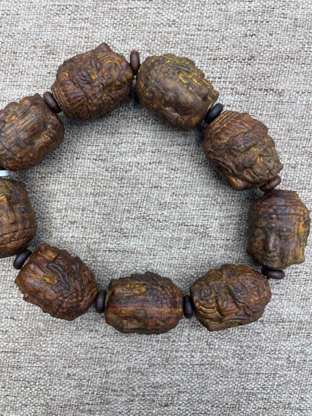 沉香木串文玩老料 手串 49号