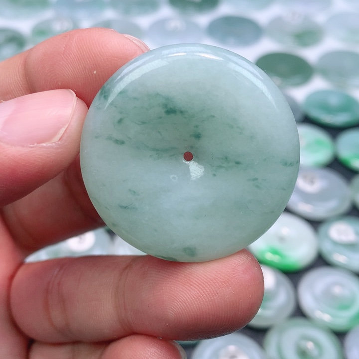 翡翠未镶嵌颈饰缅甸天然A货翡翠37.3-6.3