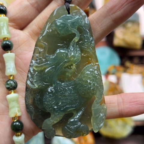 岫玉挂件未镶嵌挂件