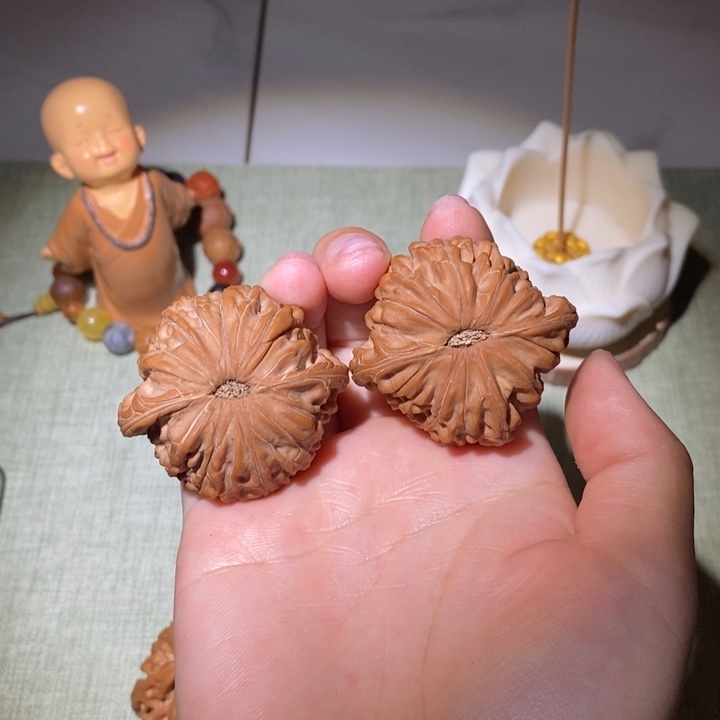 文玩核桃吊坠星*43全品磨盘