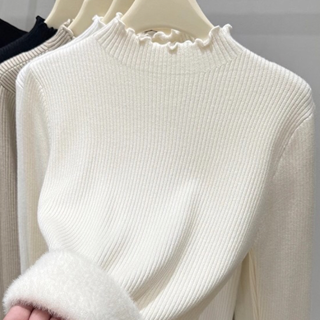 木耳边女士打底衫小依妈直播间童装打底衫