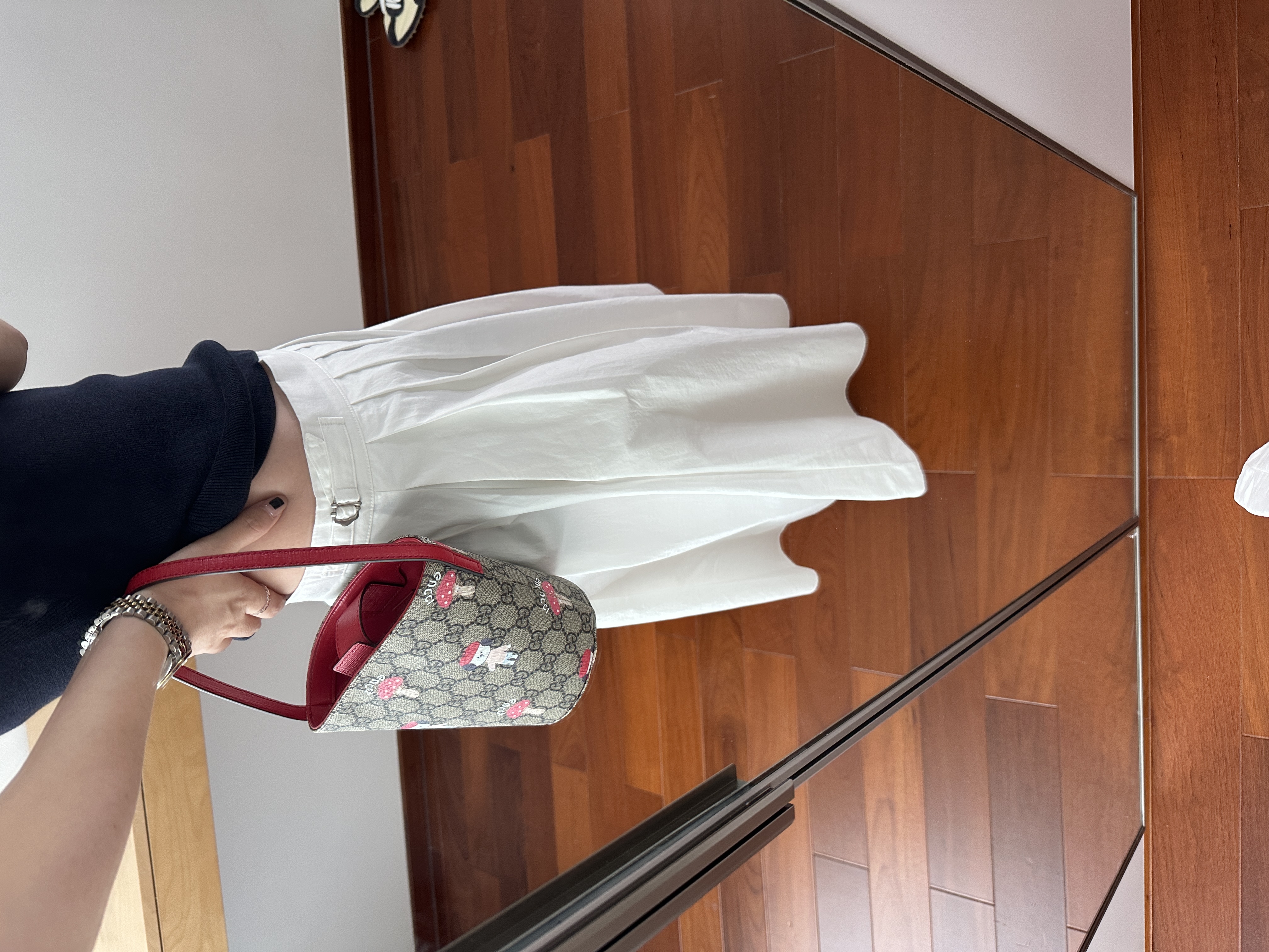 【ZHANGDAYUN】7920#【ins博主侧扣百褶棉布裙】