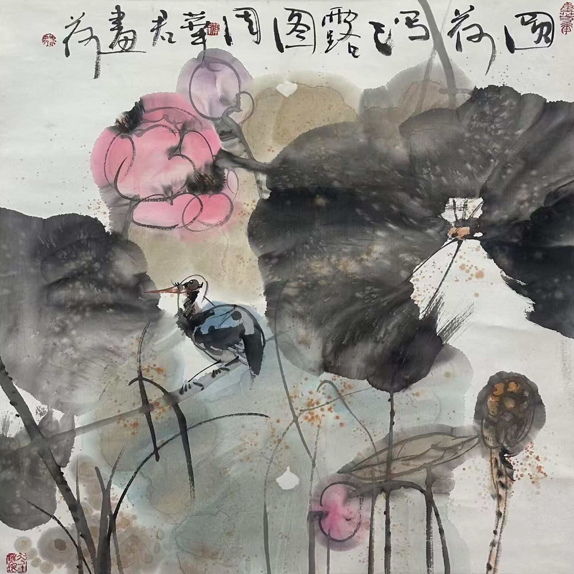 【花鸟】  68×68   CP-30034    立轴