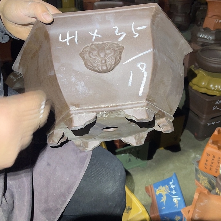 紫砂花盆紫砂等传统