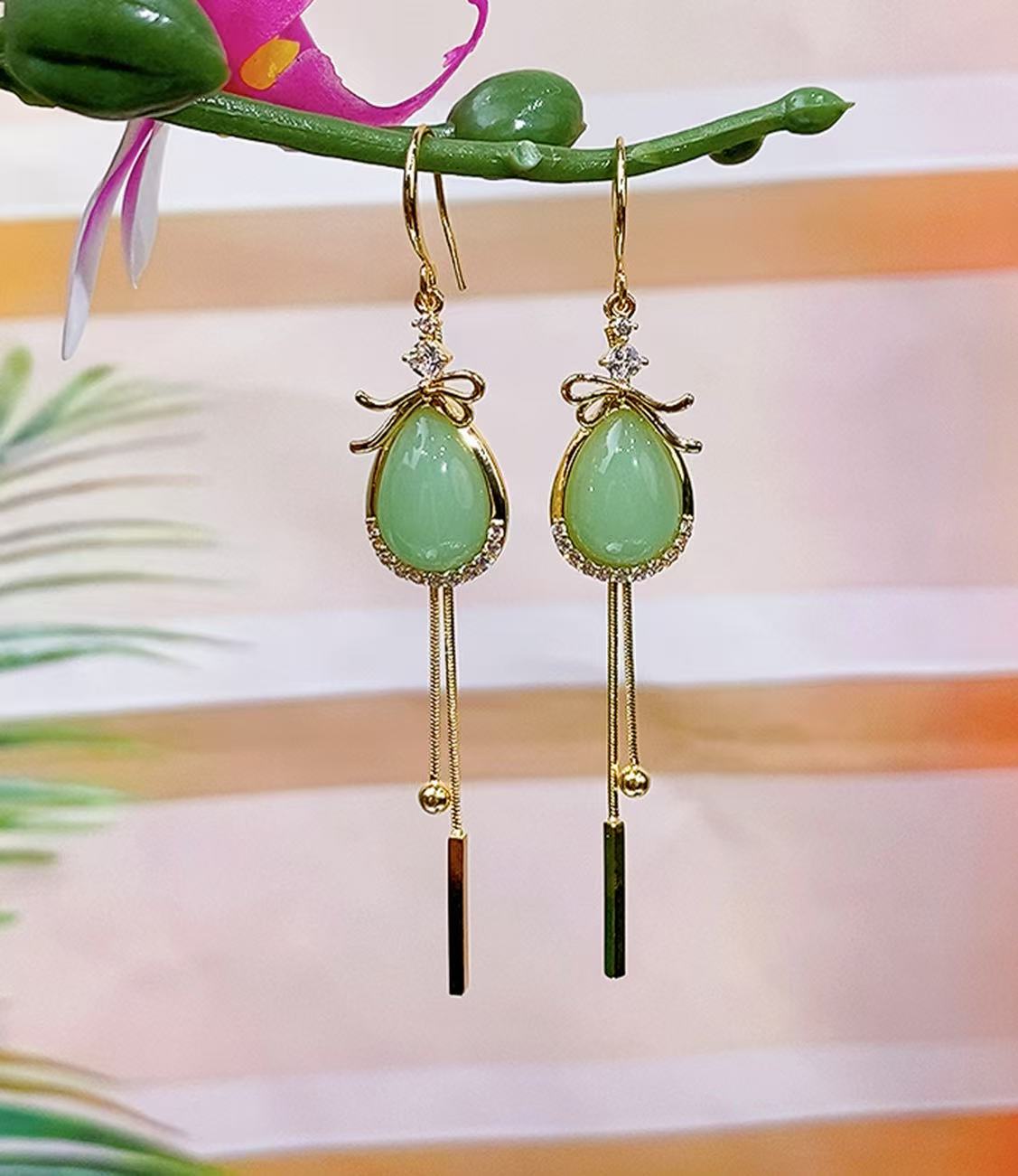 铜合金耳饰 （238号）复古新款精致时尚女人味十足耳环