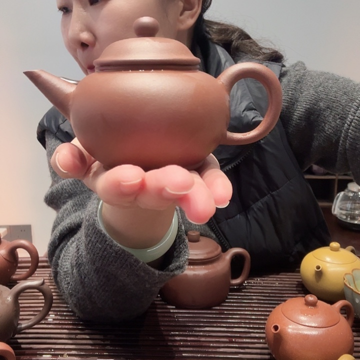 紫砂茶壶200cc黄龙山原矿中潮清水平