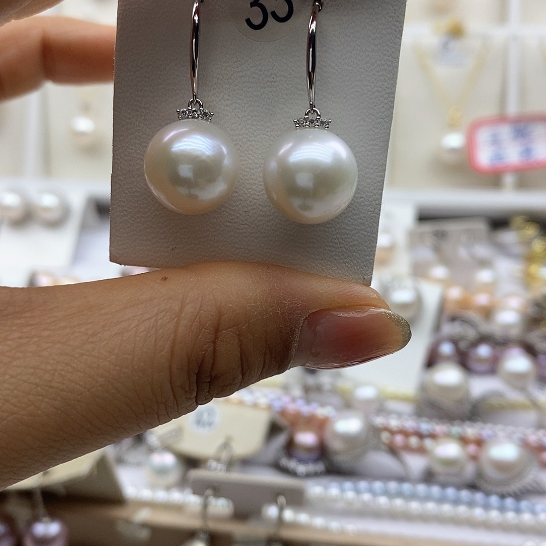 淡水珍珠吊坠(赠链)银S925镶嵌安