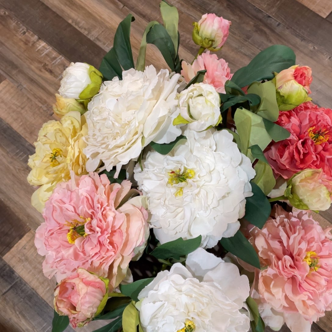 树脂家居装饰白色花朵122506