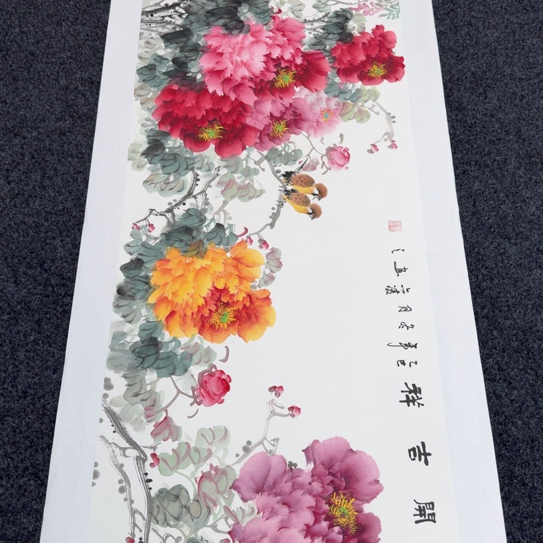 国画国画作品山水花鸟纯手绘