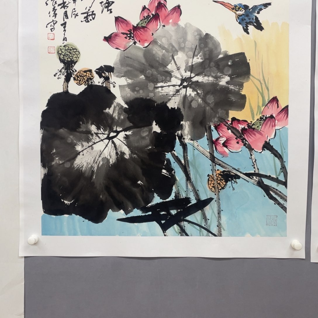 国画艺术家真人手绘