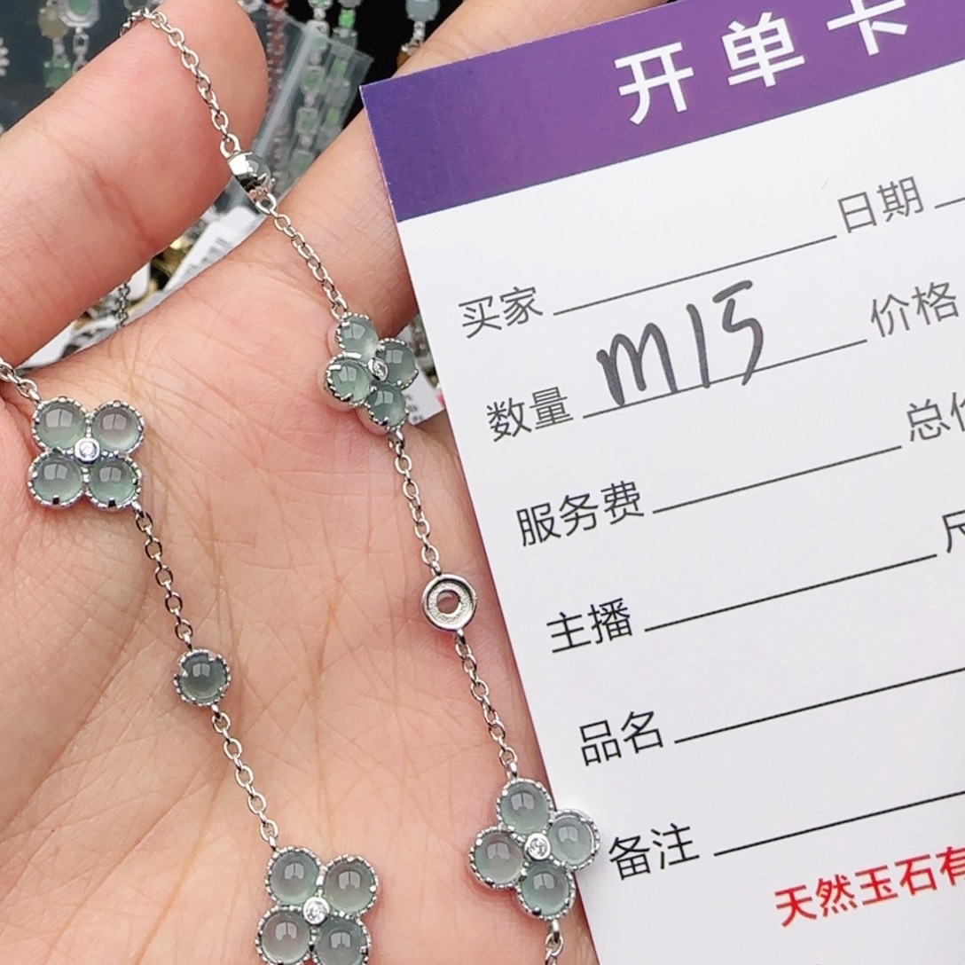 翡翠戒指银S925镶嵌兰****肉戒指