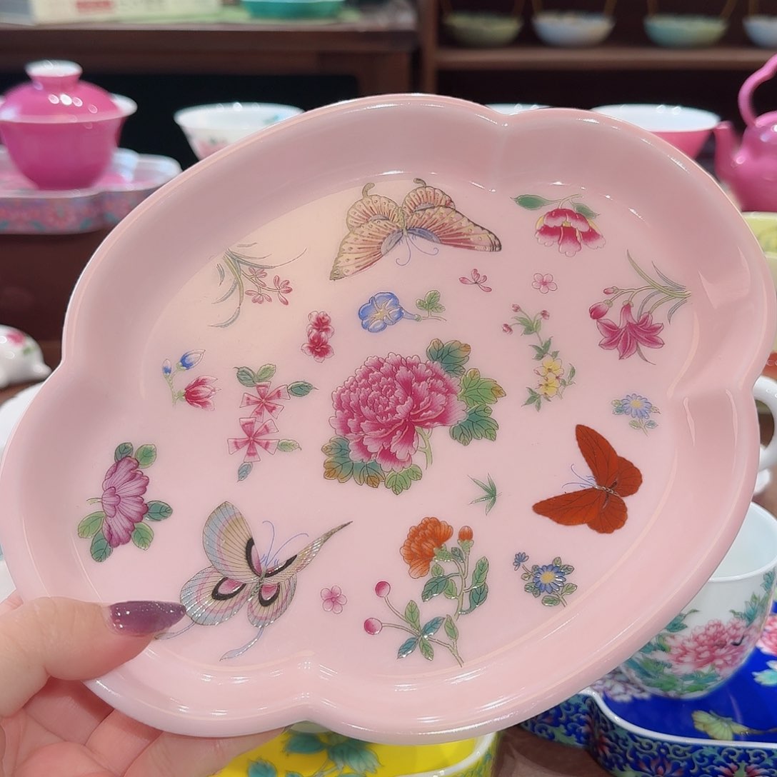 珐琅彩主人杯茶具套装