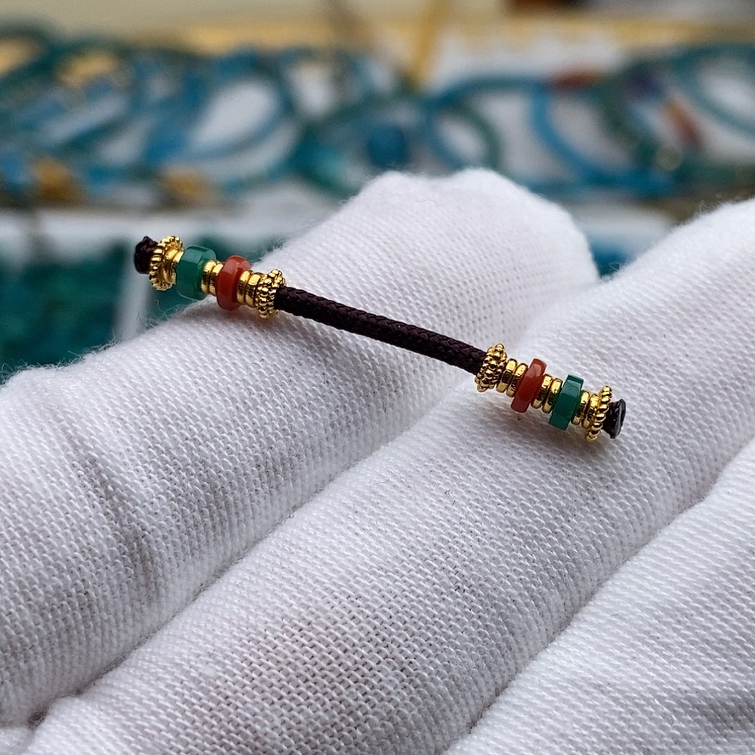 绿松石18K金镶嵌绿松石配饰