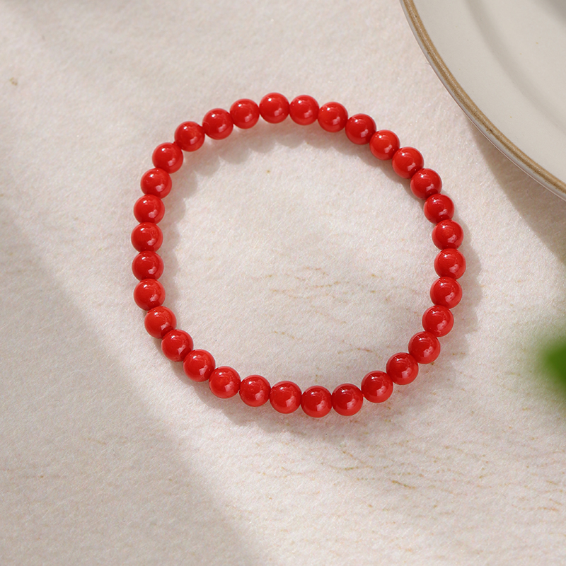 宝岛QL珊瑚 天然珊瑚 多样性发货 红珊瑚圆珠手链/149337