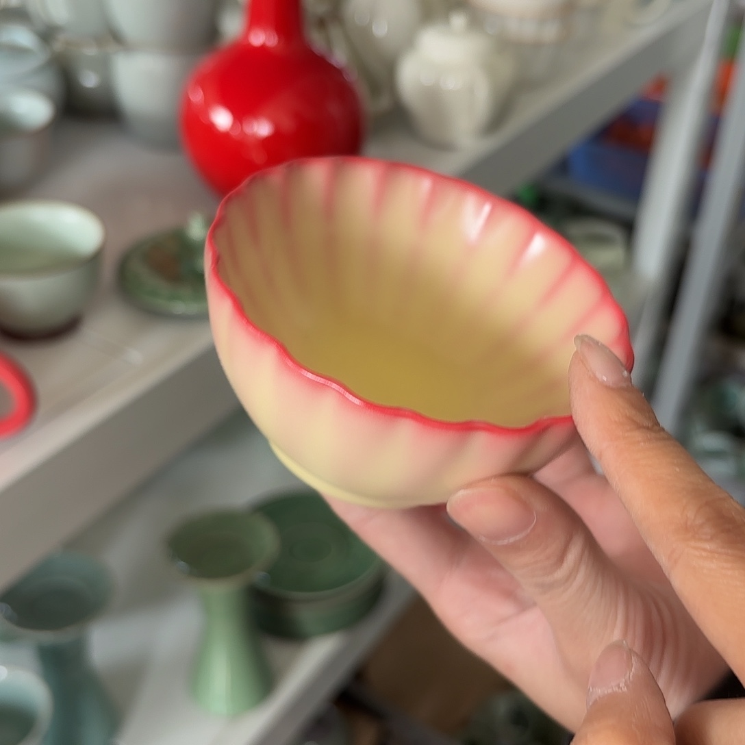 龙泉云间青瓷小米茶器