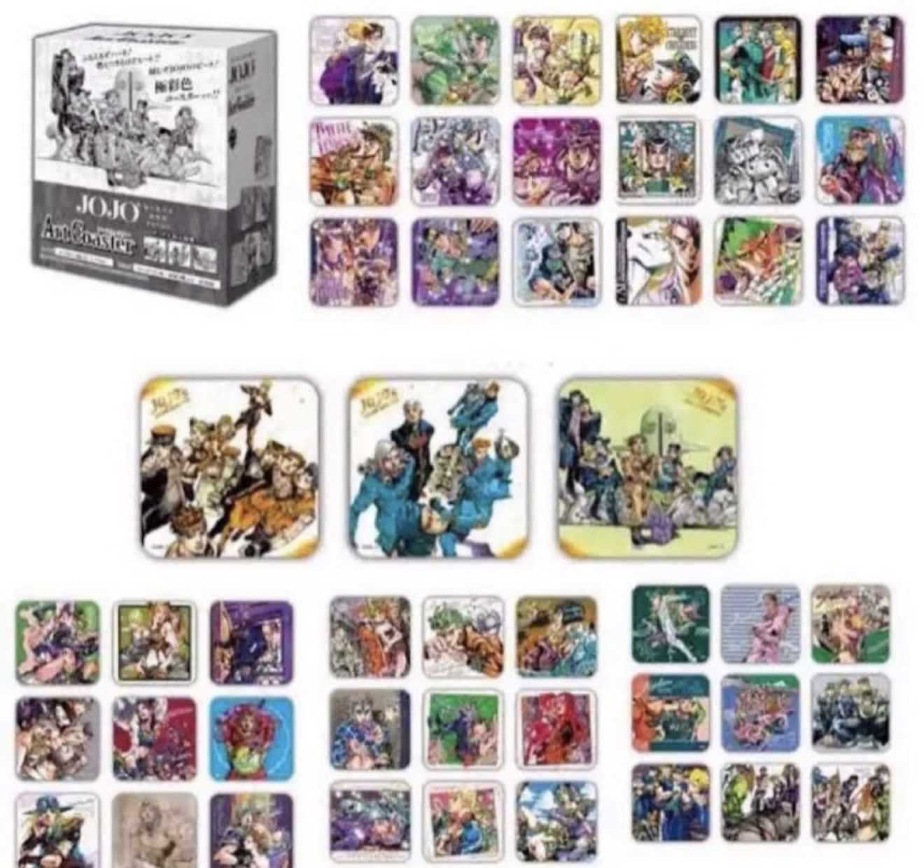 （盲盒代拆）jojo的奇妙冒险 金泽展原画杯垫 1/5转盘